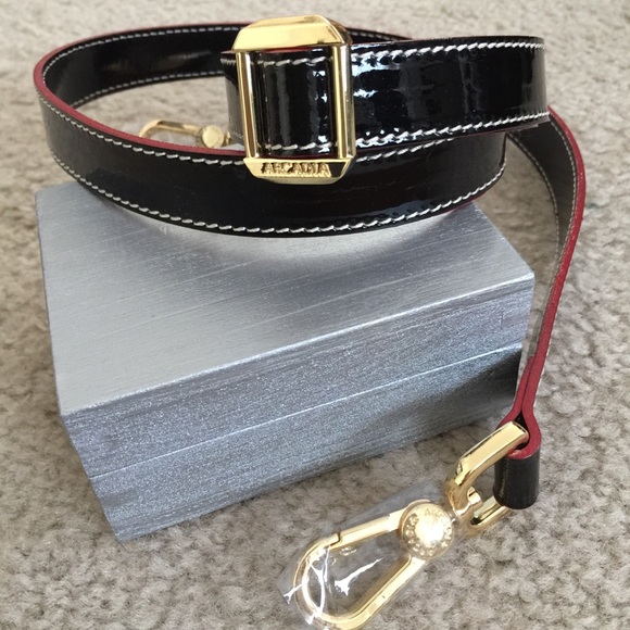 patent leather purse strap